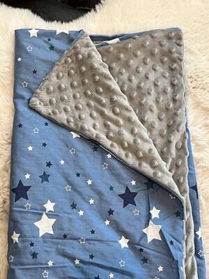 Blue Stars - Minky Blanket