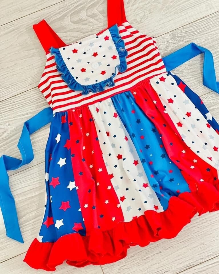 Fourth of July Twirl Dress - 8/9