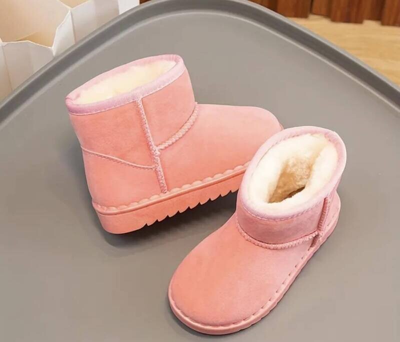 Pink Ankle Boots - 2 Big Kid