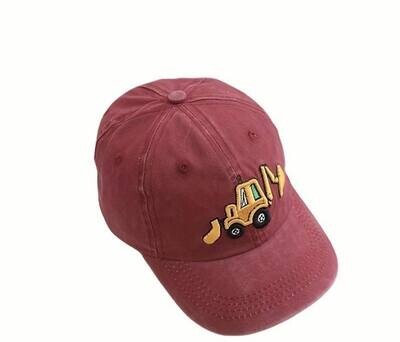 Burgundy Excavator Hat