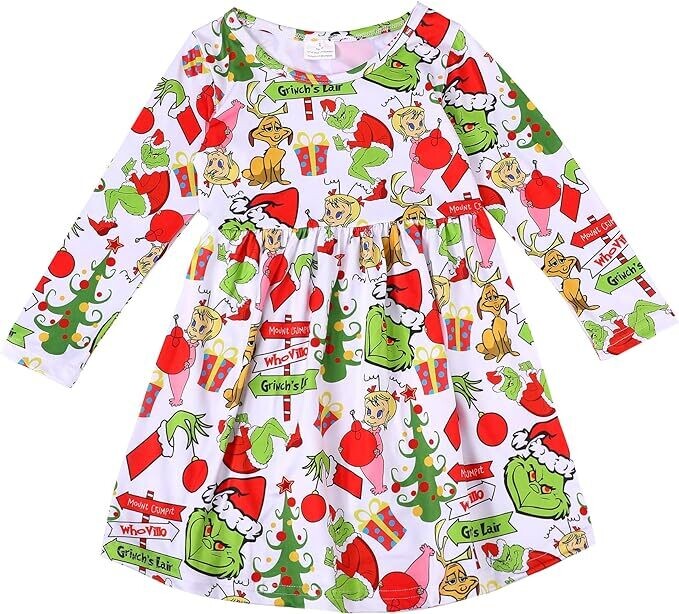 White Grinch Dress 1 - 4T