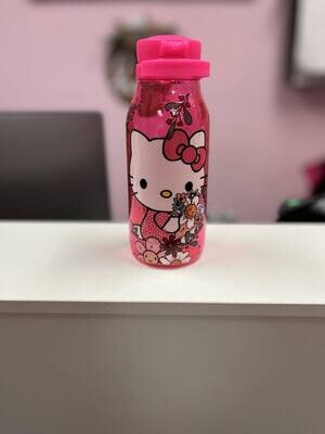 Hello Kitty Pink Plastic Bottle