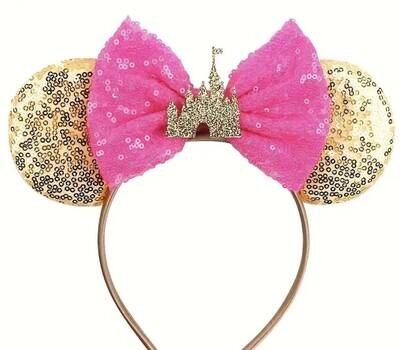 Pink Bow Castle Mouse Ears