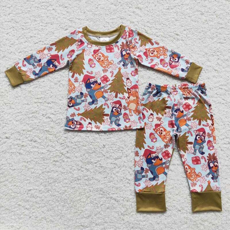 Bluey Boy Christmas Jammies - 3t