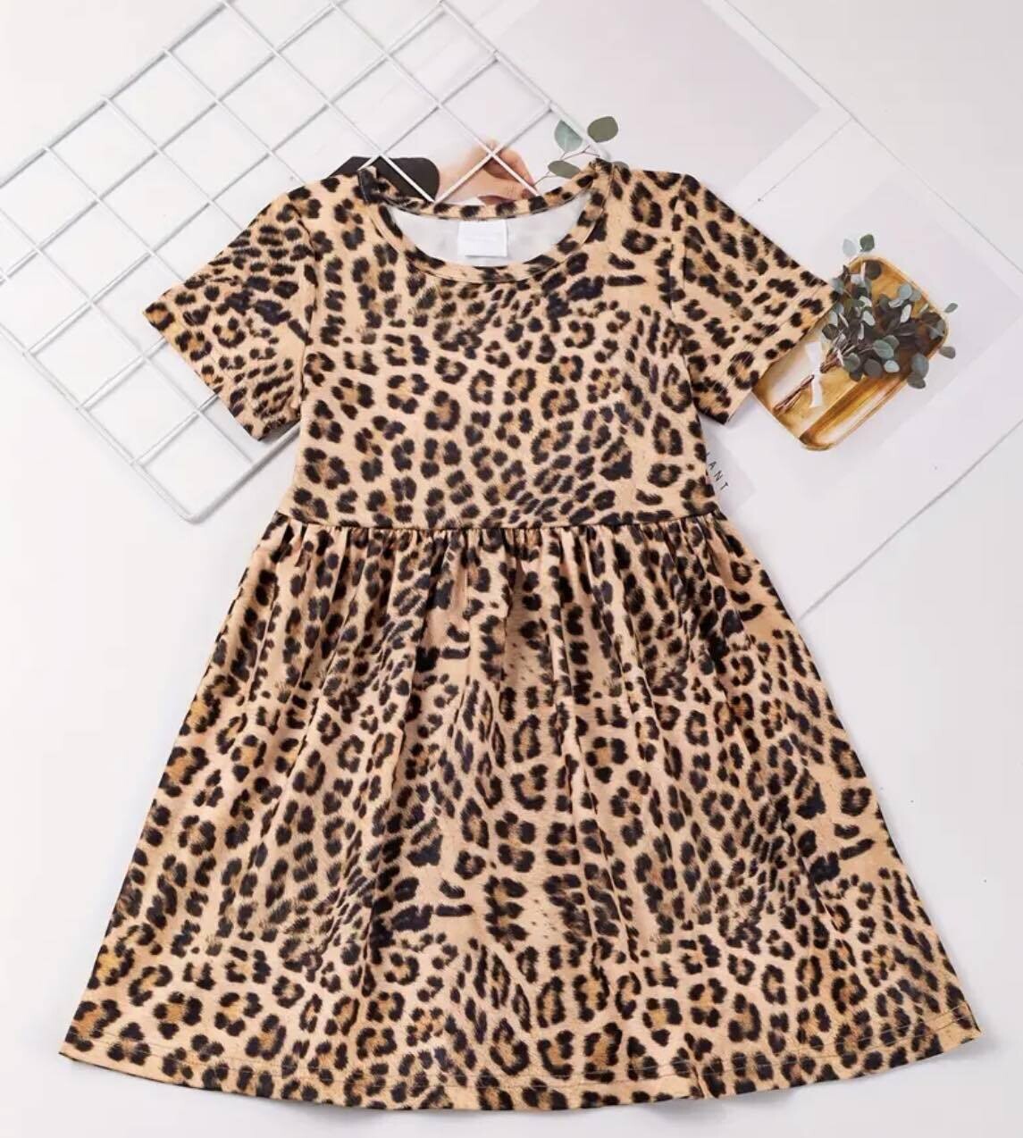 Cheetah Print Dress - 1/2 years
