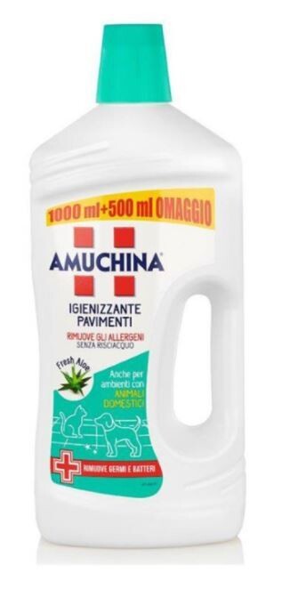 AMUCHINA DETERGENTE PAVIMENTI 1000+500 ML ALPINA CT DA 8PZ € 2.70cad