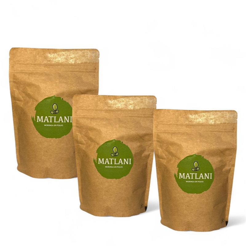 3 moringas en polvo