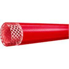 12.5mm Red Braided PVC Hose ( priced & sold by the meter)