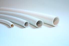4mm x 8mm White Braided PVC Hose ( priced & sold by the meter)