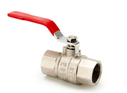2" Brass Ball Valve Full Bore  - Red Handle