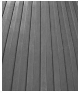 6mm x 1220mm Flat Fluted Rubber Matting Black ( priced & sold by the metre)