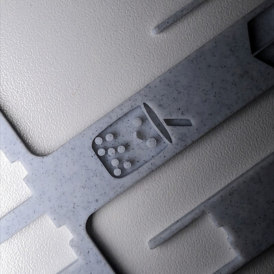 Mechanical keyboard plate fork - Bubble Tea theme
