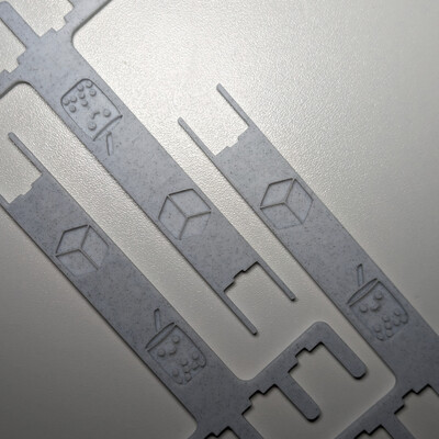Mechanical keyboard plate fork - Bubble Tea theme