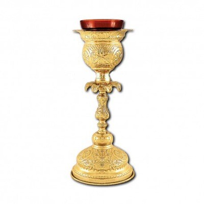 真鍮卓上オイルランプ/Table oil lamp - brass
