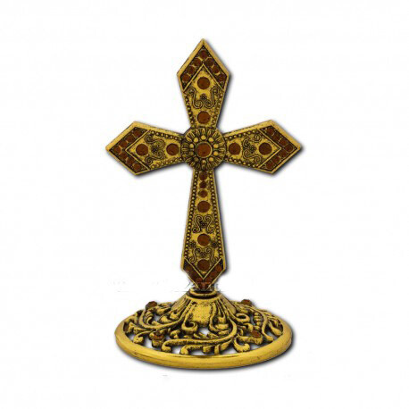 金属製十字架/Golden cross - metal -11 cm