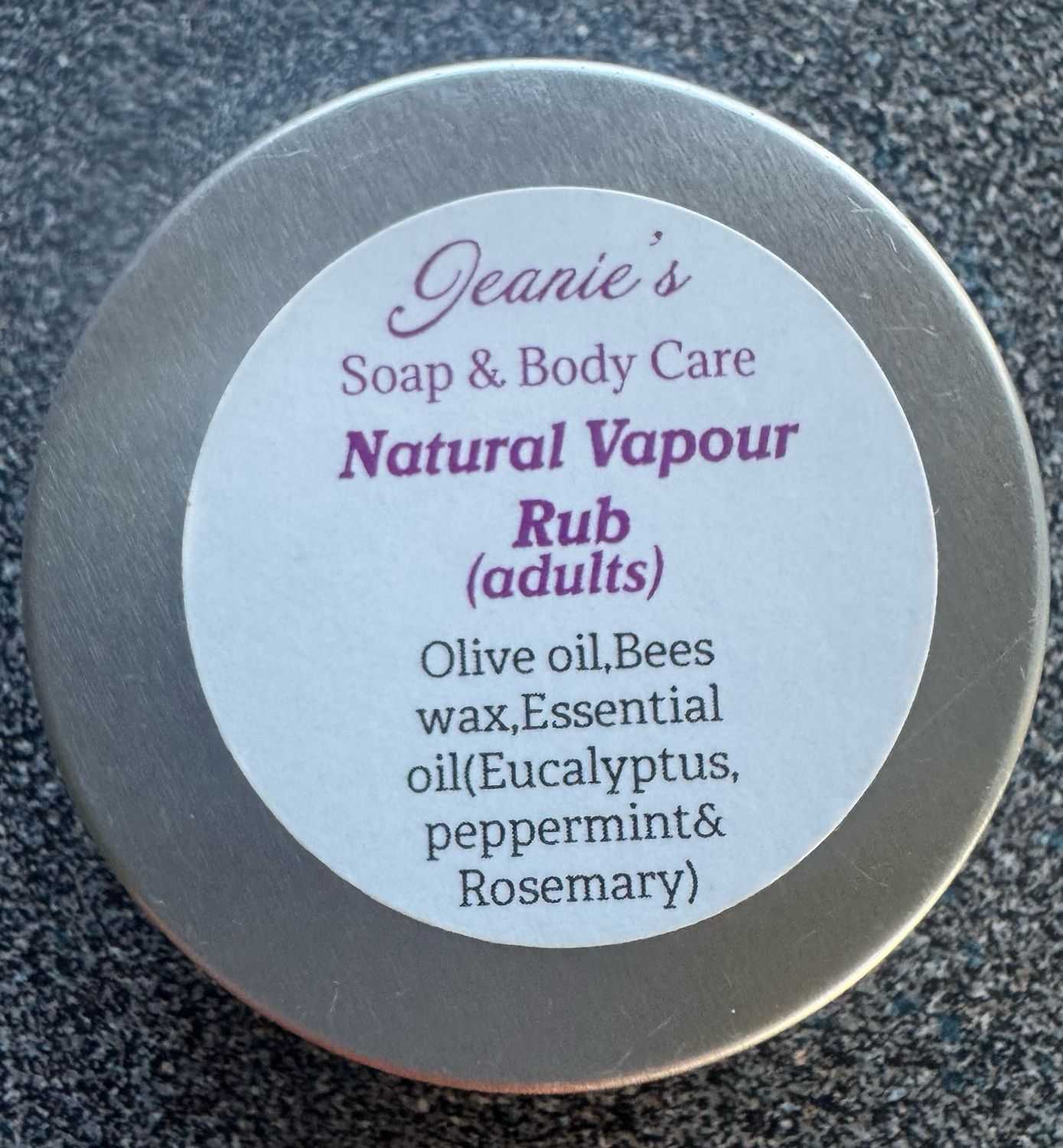 Natural Vapour Rub( Adults )