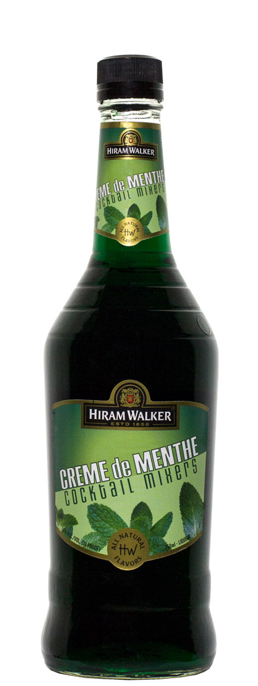 Hiram Walker Creme de Menthe Dark Liqueur (750 ML)