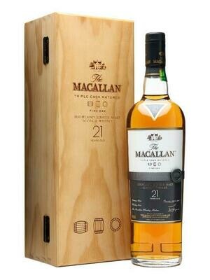 Macallan Triple Cask Fine Oak 21 Year Single Malt Scotch Whisky