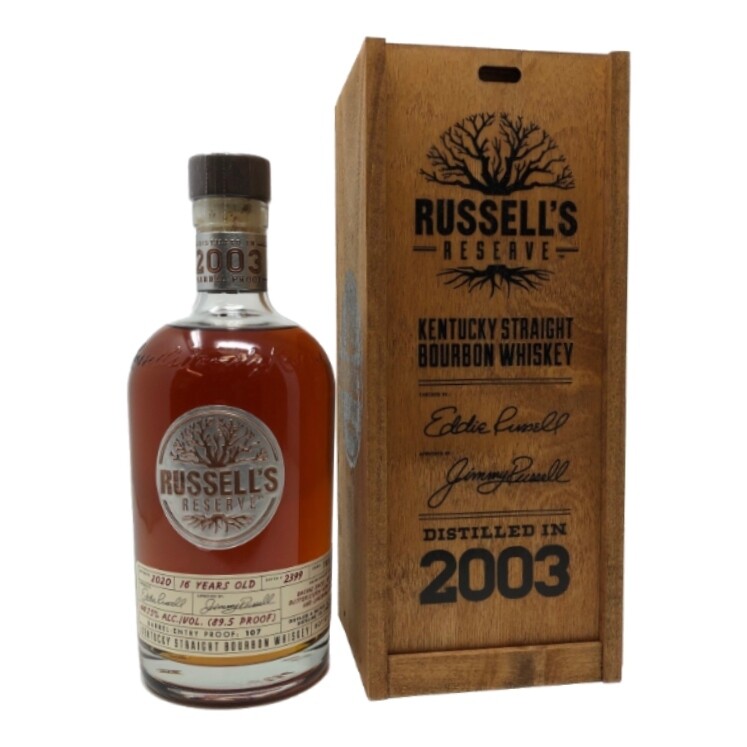 Russell's Reserve Kentucky Straight Bourbon Whiskey Distilled In 2003