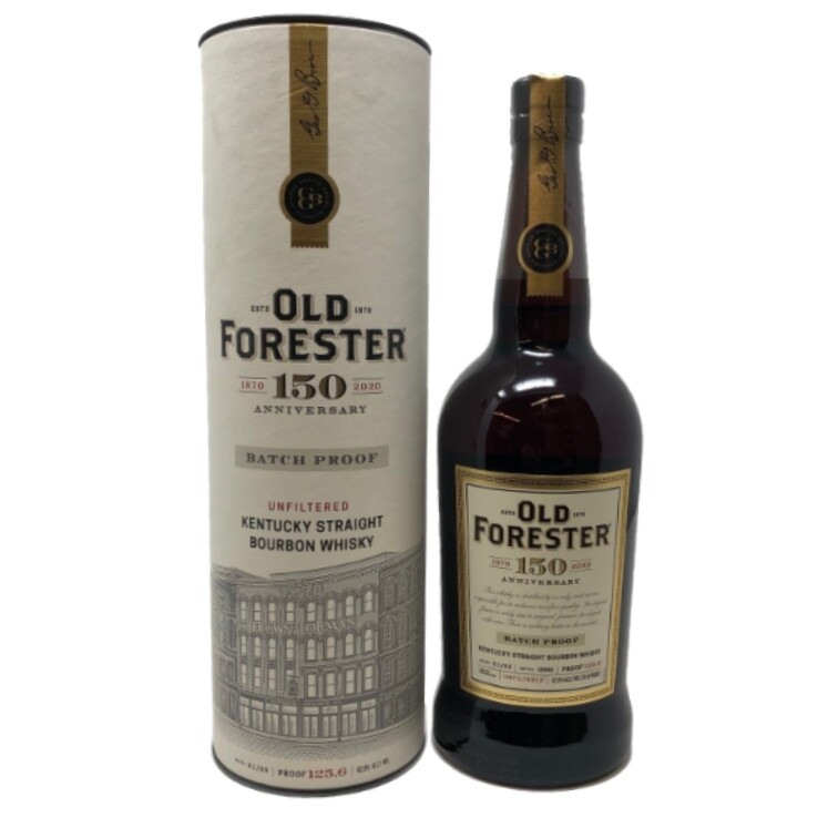 Old Forester 150th Anniversary Batch Proof Straight Bourbon Whisky Batch 01-125.6 Proof