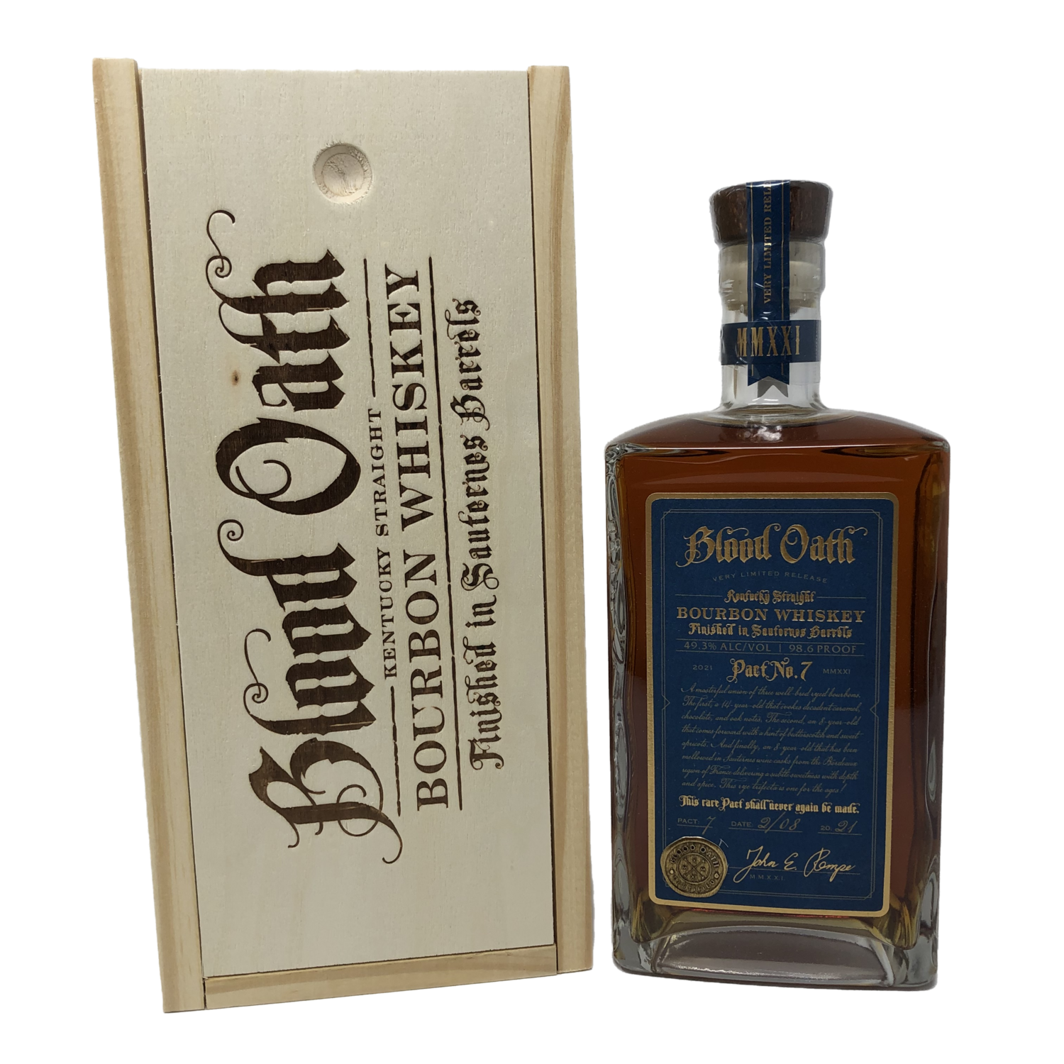 Blood Oath Pact No. 7 2021 Kentucky Straight Bourbon Whiskey