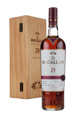 Macallan 25 Year Old Sherry Oak Single Malt Scotch Whisky