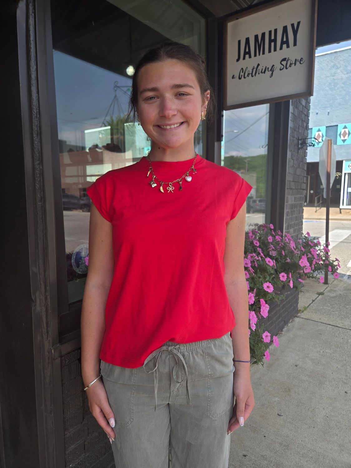 CLASSIC EVERYDAY TOP/RED