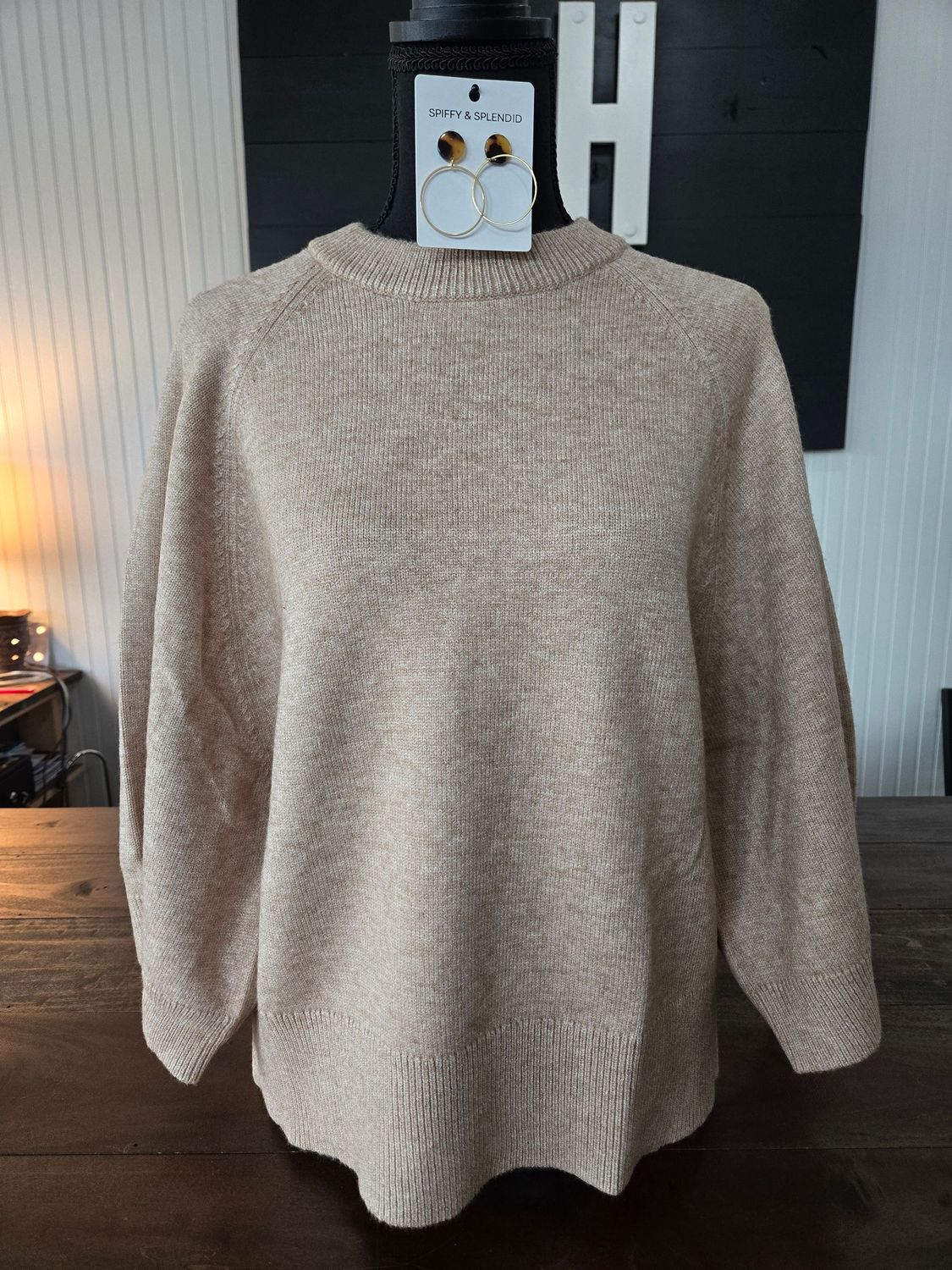 JODIFL COMFY SWEATER (OATMEAL) JODIFL COMFY SWEATER (OATMEAL)