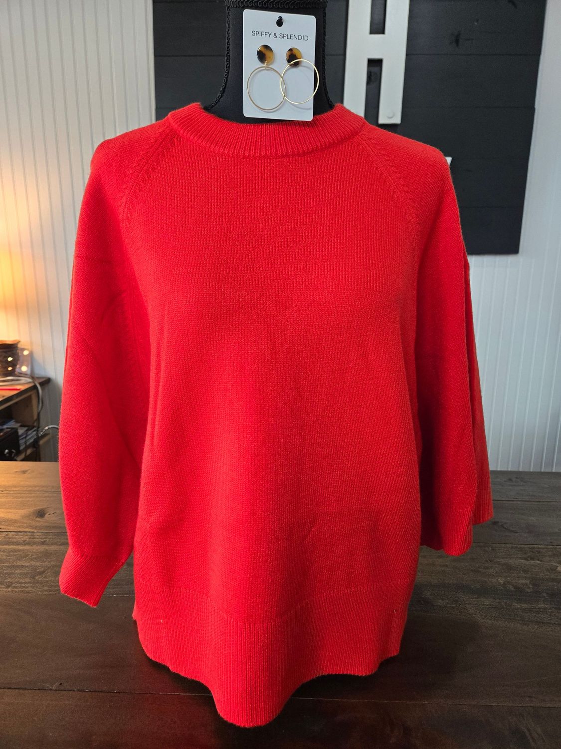 JODIFL COMFY SWEATER (TOMATO RED)