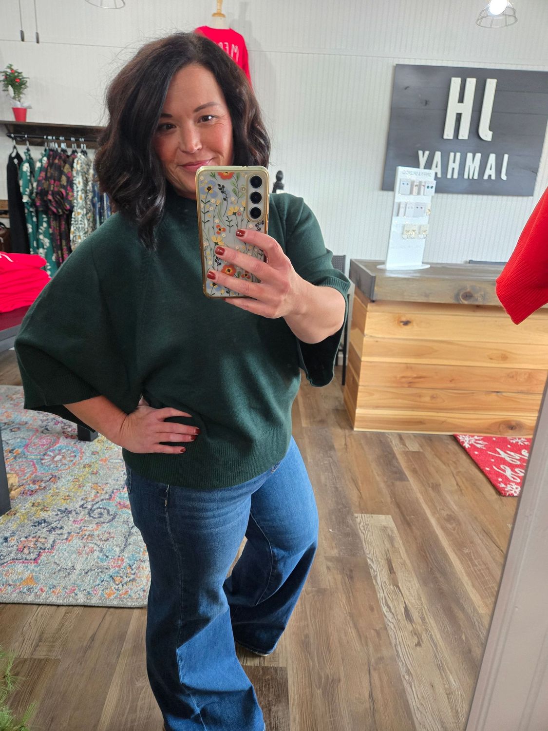 JODIFL COMFY SWEATER (HUNTER GREEN) JODIFL COMFY SWEATER (HUNTER GREEN)