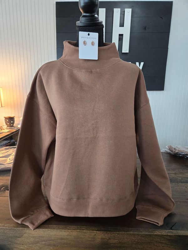 ROYCE MOCK-CREW FLEECE