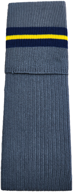 Socks Long Grey Cotton Boys K - 9