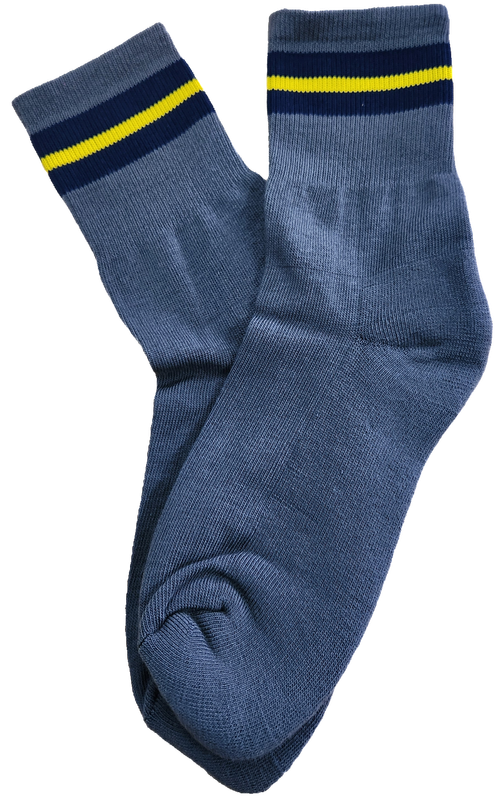 Socks Short Grey Cotton Unisex K - 6