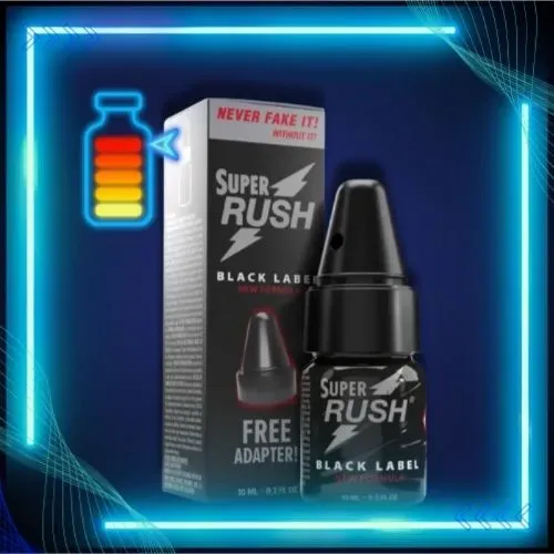 Super Rush Black Label (New Formula) 10ml FREE Adapter