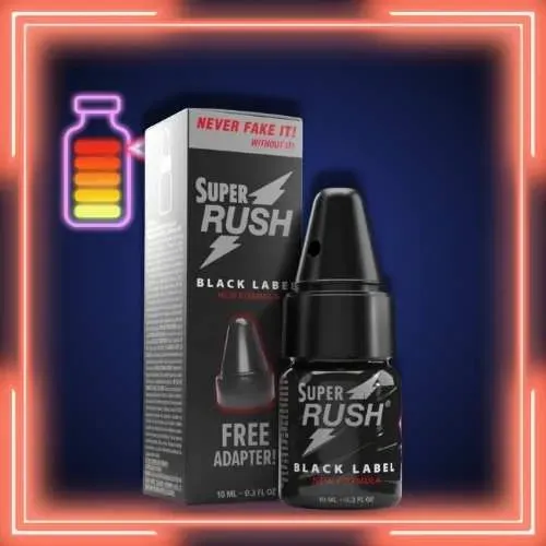Super Rush Black Label (New Formula) 10ml FREE Adapter