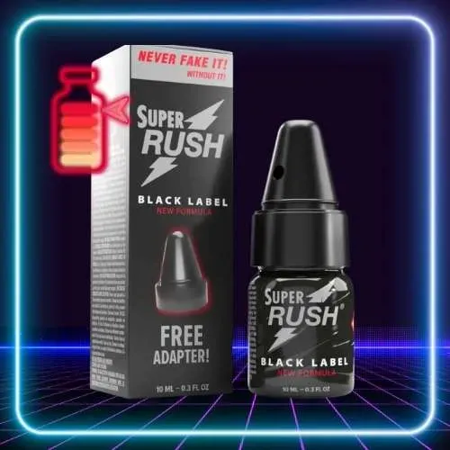 Super Rush Black Label 10ml with Adapter