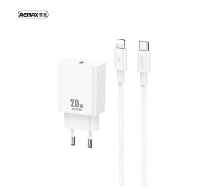 Remax RP-U5 20W with USB-C Port and iPhone Charger Cable