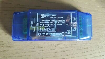TRANSFORMATEUR SEET MODÈLE 7429C STE-70VA 240V ELECTRONIQUE 11,5 V 20-70 WATTS