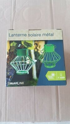 LANTERNE SOLAIRE EN MÉTAL 1 LED