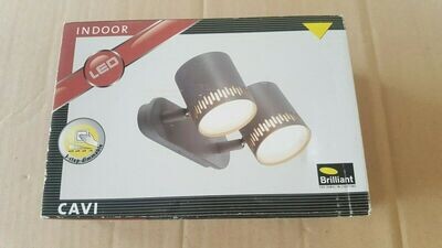 RÉGLETTE BRILLIANT CAVI 2 SPOTS LED 3000K 2X5W 824 LUMENS