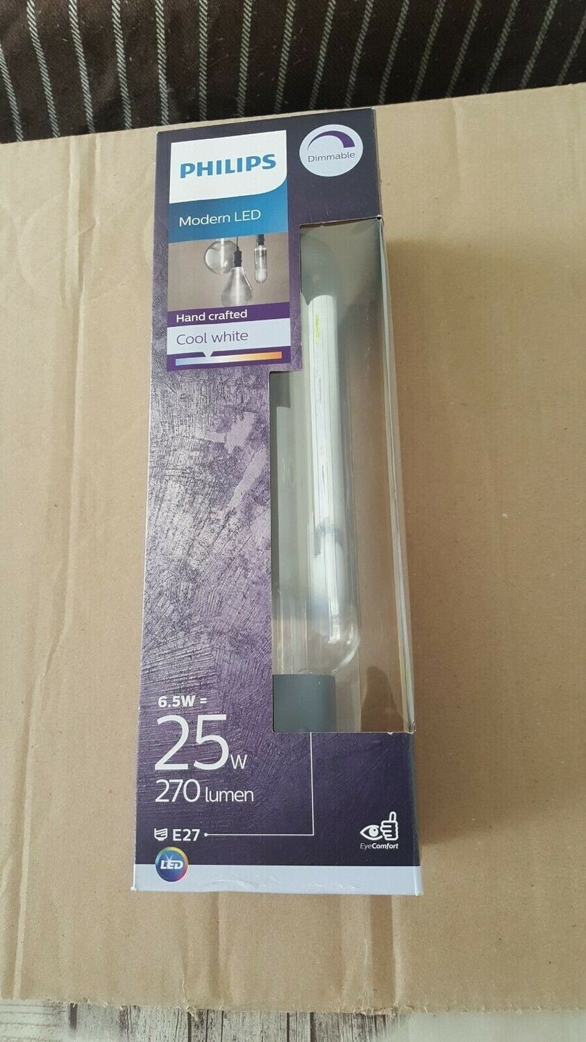 PHILIPS MEGA LAMPE DECORATIVE MODERN LED E27 6,5 WATTS 270 LUMENS T65 220-240V