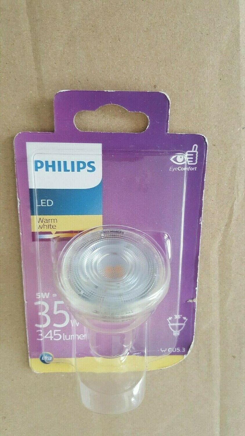 PHILIPS LAMPE LEDS GU5.3 12VOLTS 5 WATTS 36° 4000K