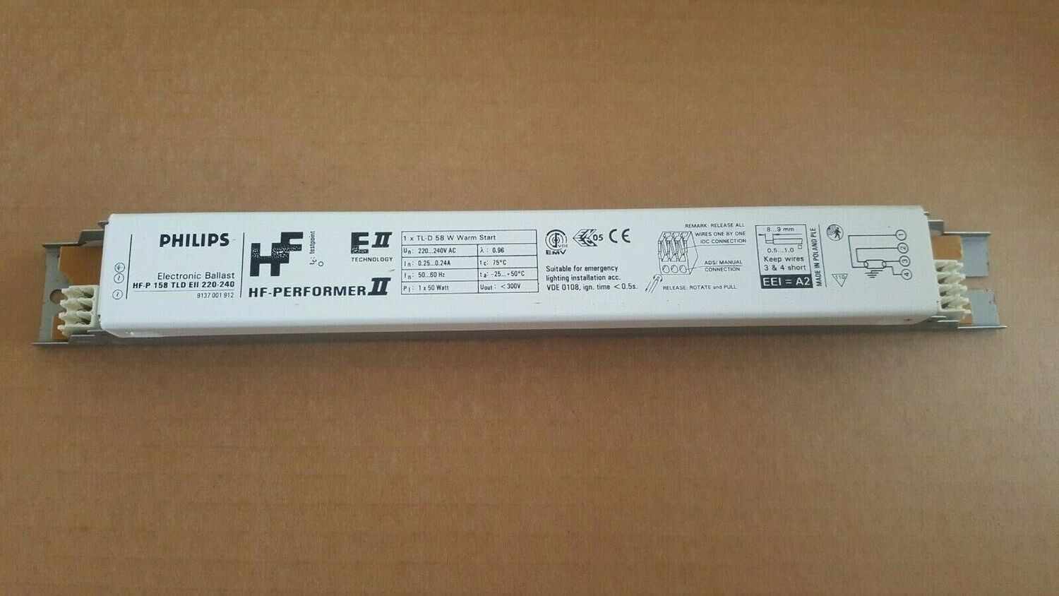 PHILIPS HF-P 158 TLD EII 220-240 ELECTRONIC BALLAST