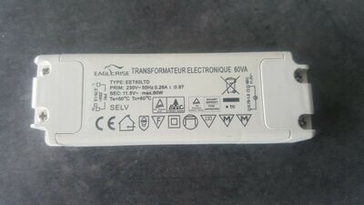 TRANSFORMATEUR ELECTRONIQUE EAGLERISE MODÈLE EET60LTD 60W MAX