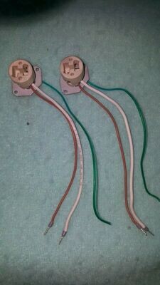 2 X DOUILLE G8,5 PORCELAINE