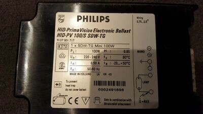 1 X PHILIPS PRIMAVISION HID-PV 100/S SDW-TG