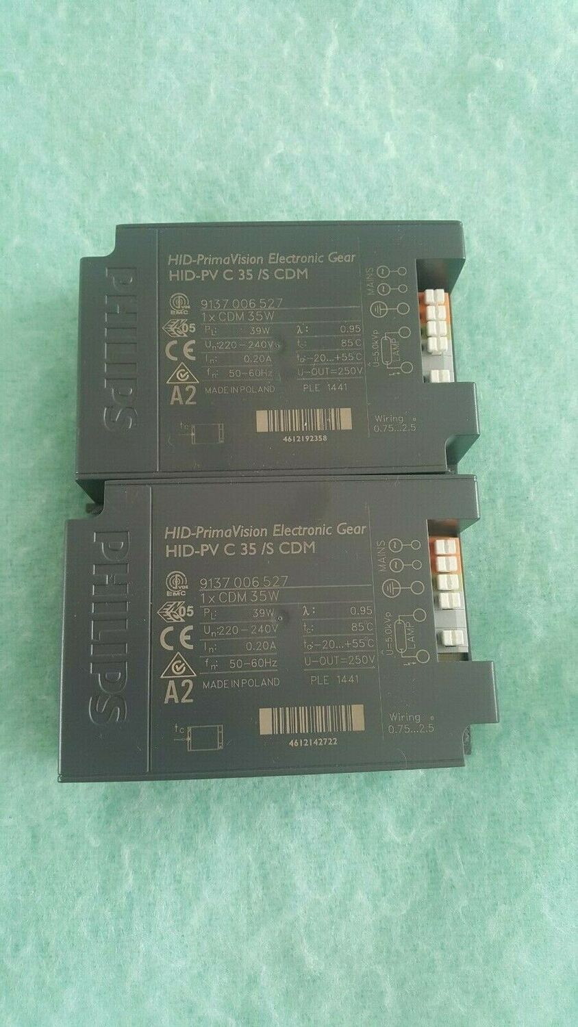2 X PHILIPS PRIMAVISION HID-PV 35/S CDM IODURE