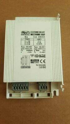 ERC ELECTRONIC BALLAST 2x 9W 10W 13W TC / DE MECTRONIC SQ/U 696455