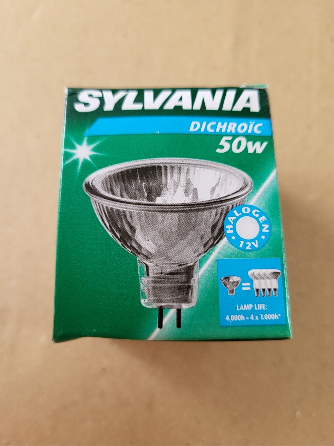 SYLVANIA HALOGÈNE 12V50W 38° GU5.3