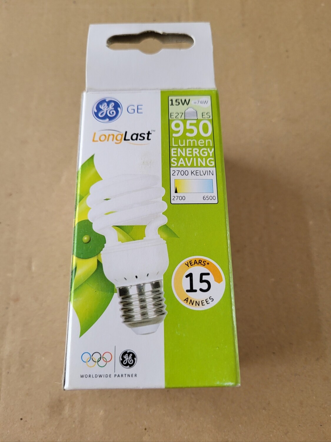 GENERAL ELECTRIC ECO E27 15W=74W 2700K